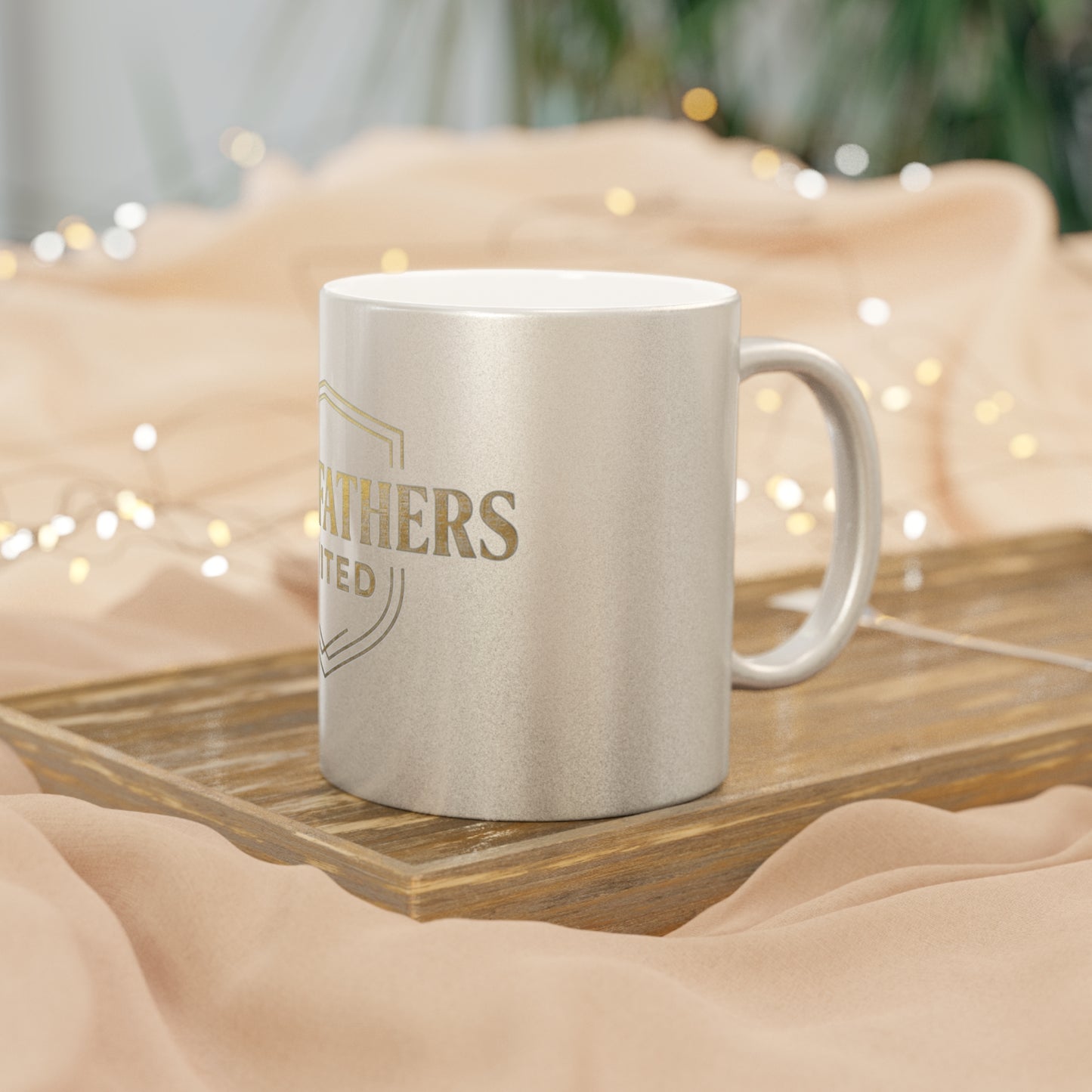 Good Fathers United Metallic Mug — Silver/Gold Gift for Dads