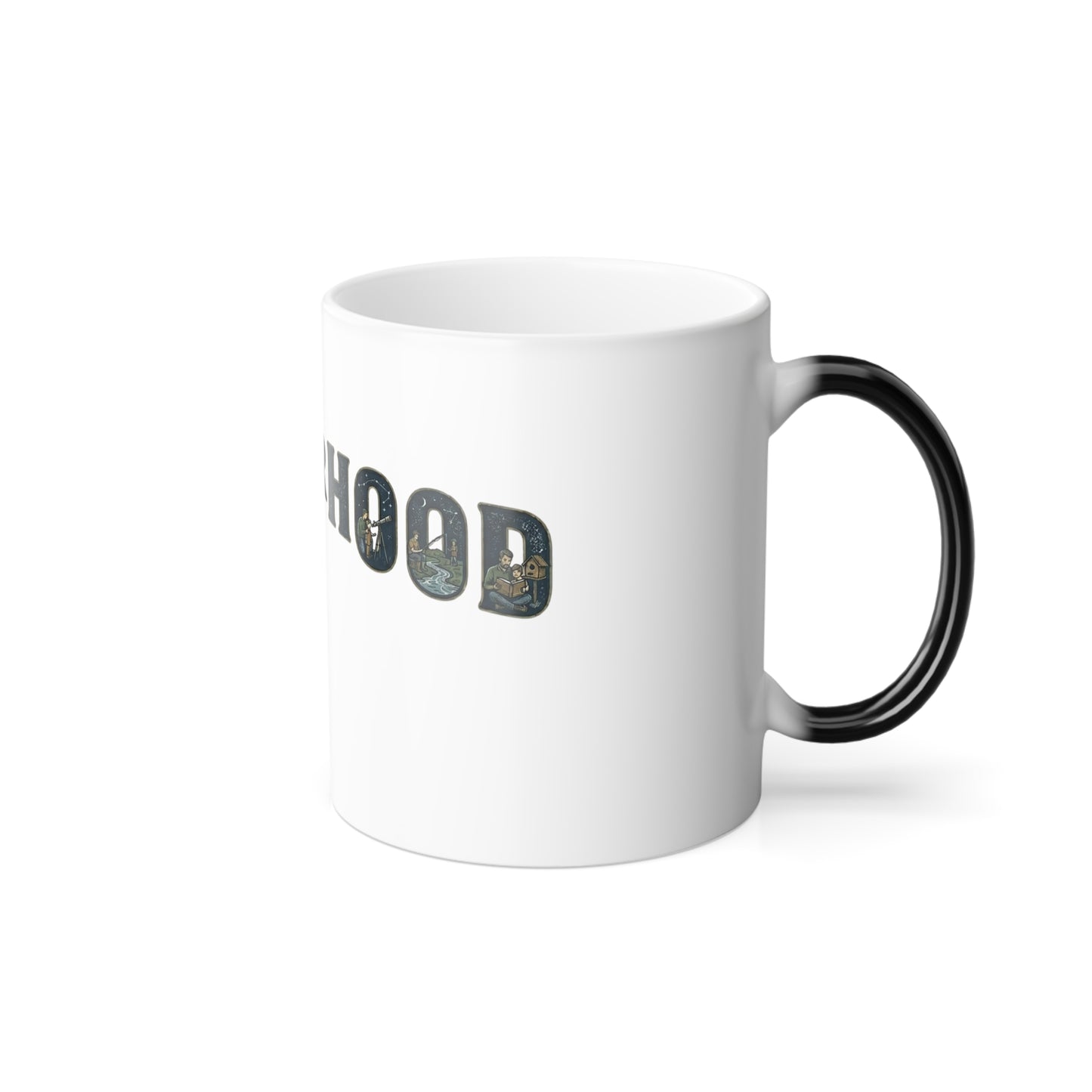 Fatherhood Color Morphing Mug — 11oz Thermal Reveal Gift for Dads