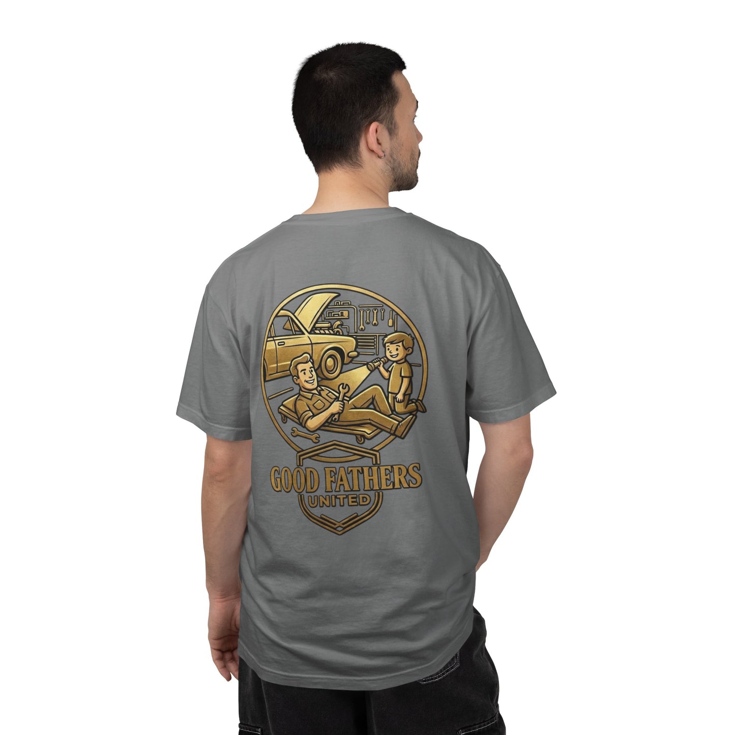 Good Fathers United T-Shirt — Father & Son Garage Vintage Car Tee
